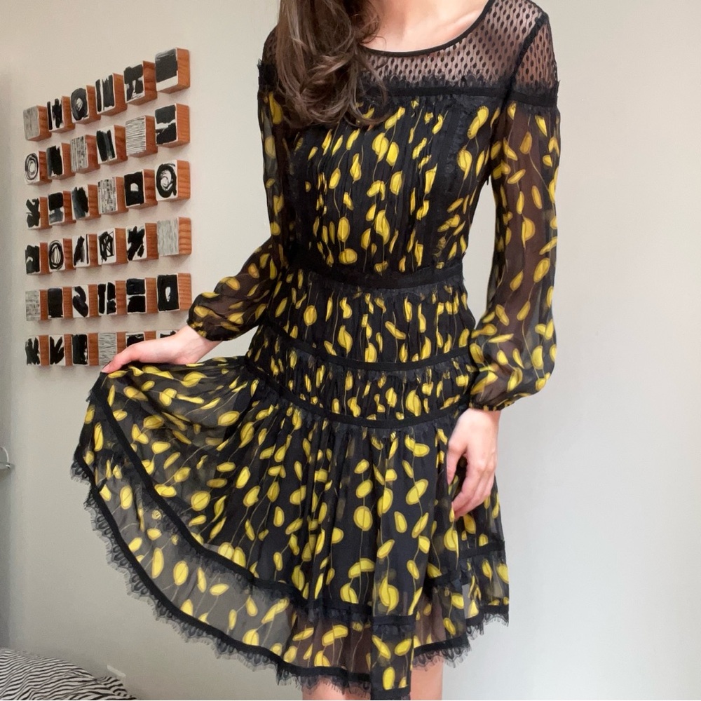 Diane Von Furstenberg Silk Lace Dress